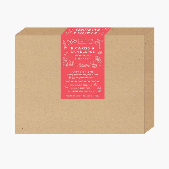 Party of One – wholesale Christmas card – Fa La Possum Card2