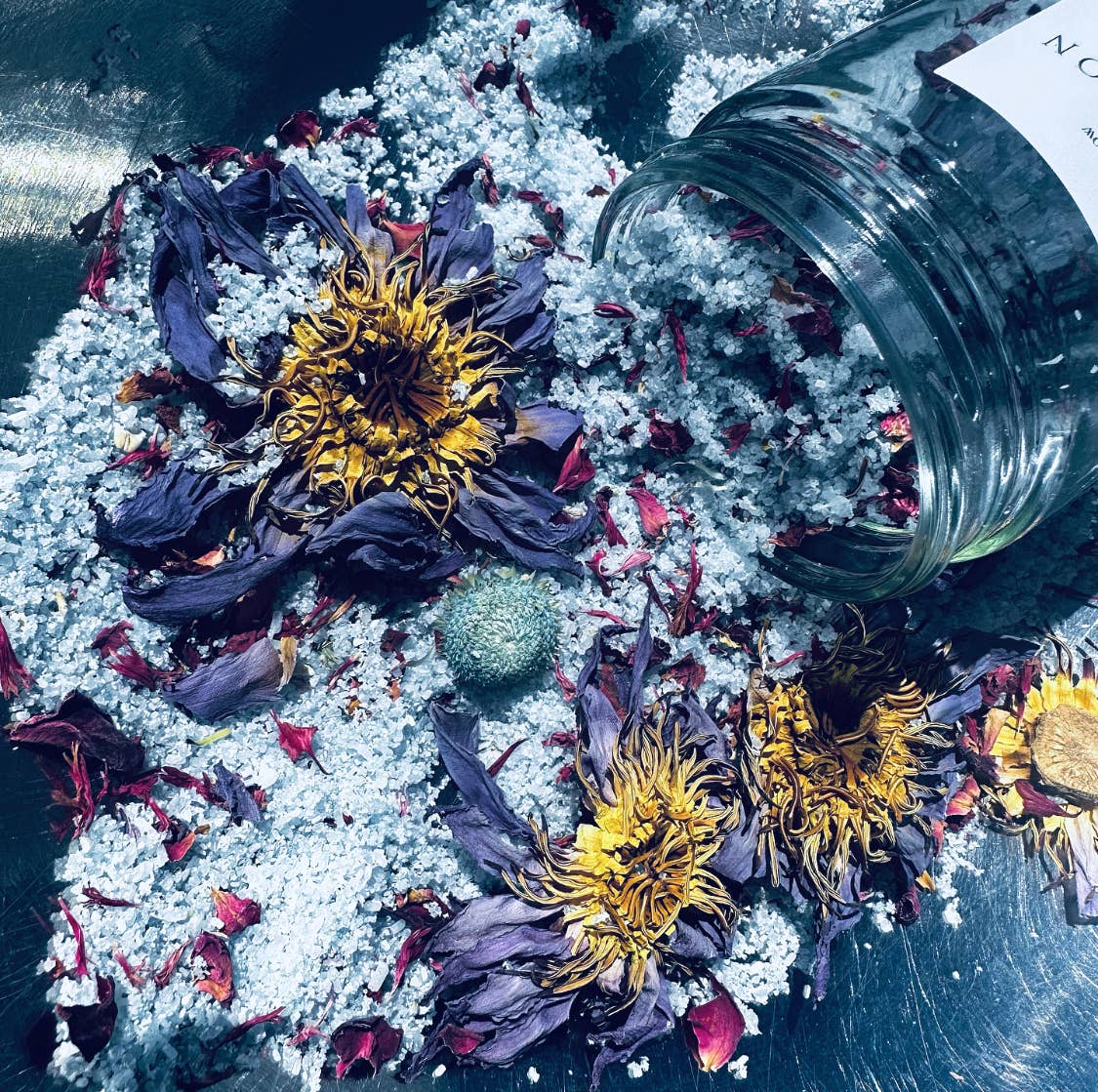 Topanga Window - Wholesale Bath Salts - LOTUS MOON RITUAL BATH SALTS with Blue Lotus Flowers5
