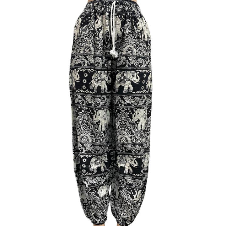 Rising International Inc - Wholesale Wrap - Women's - Rayon B/W Elephant Pant KTB452