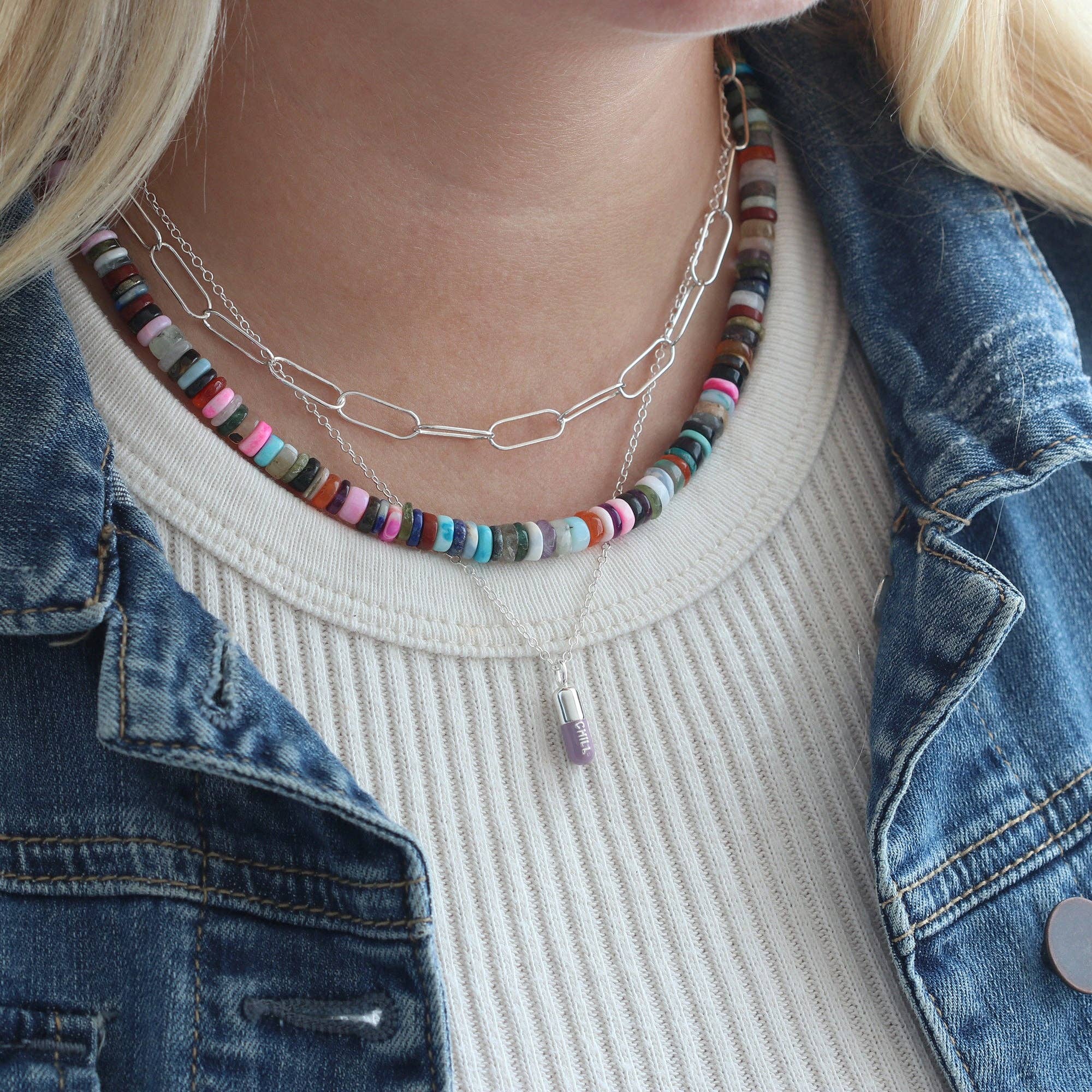 Kris Nations - Wholesale Pendant/Charm Necklace - Chill Pill Enamel Necklace20