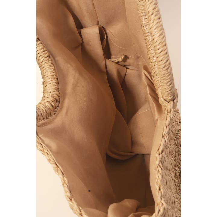 Anarchy Street – wholesale Beach bag – Half Moon Straw Tote Bag6