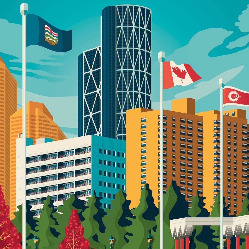 Olahoop Travel Posters - Wholesale Poster - Calgary Alberta - Canada travel poster3