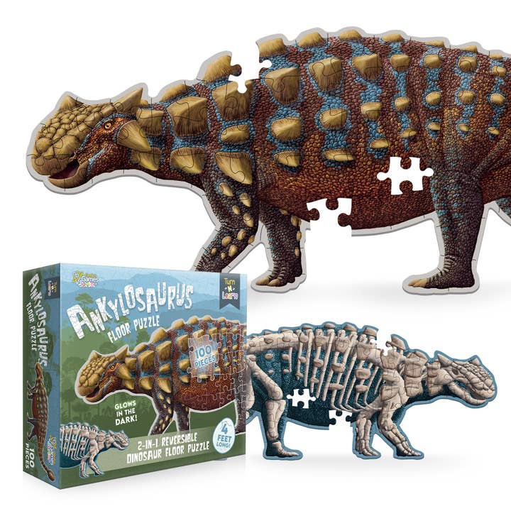 Turn N Learn: Ankylosaurus Puzzle for wholesale by Genius Games