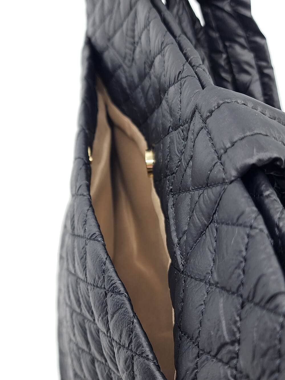 Hatzzi - Wholesale Tote Bag - Women's - Large Nylon Quilted Puffer Top Zip Tote12