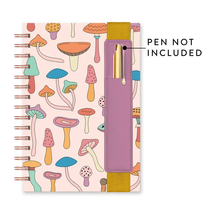 Studio Oh! - Wholesale Notebook - Mushroom Melody Oliver Notebook with Pen Pocket