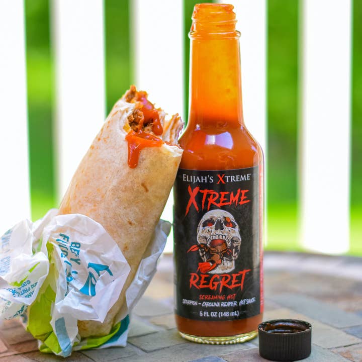 Elijah's Xtreme Gourmet Sauces - Wholesale Hot sauce - Xtreme Regret Hot Sauce4