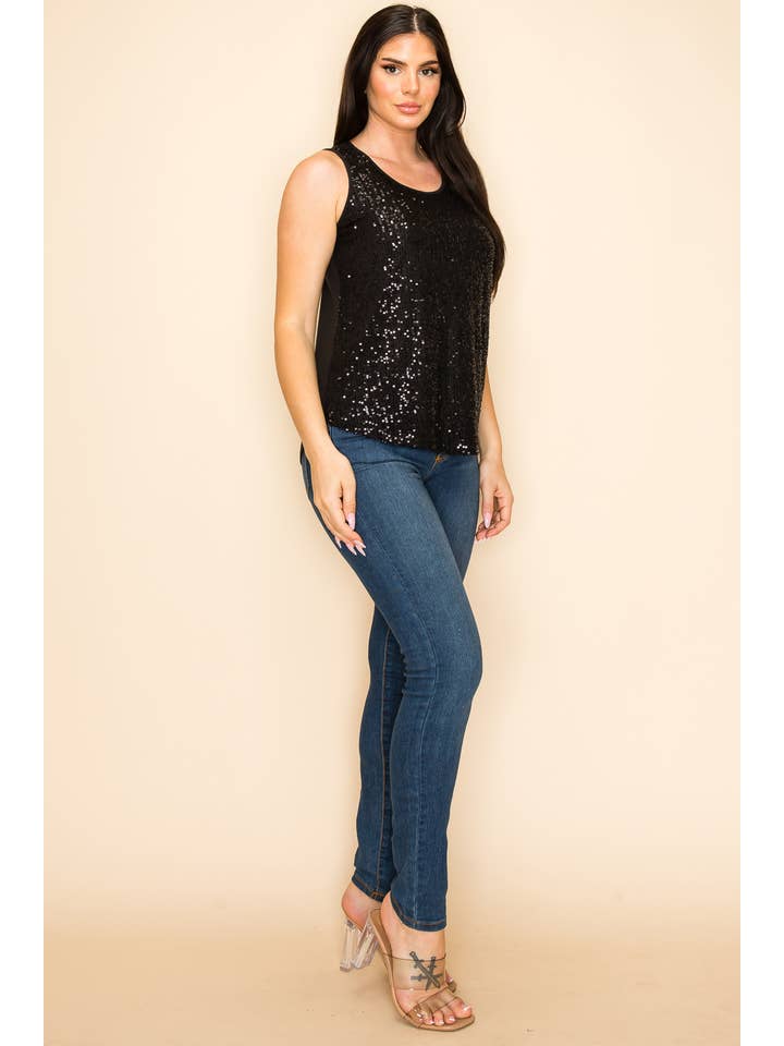 W.A.Y. --Wonderful And Young - Wholesale Tank Top - Women's - W.A.Y SEQUIN TANK TOP38