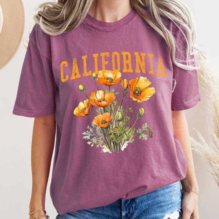 Refinery Number One LLC - Wholesale T-Shirt (Graphic) - Women's - California State Flower T-shirt