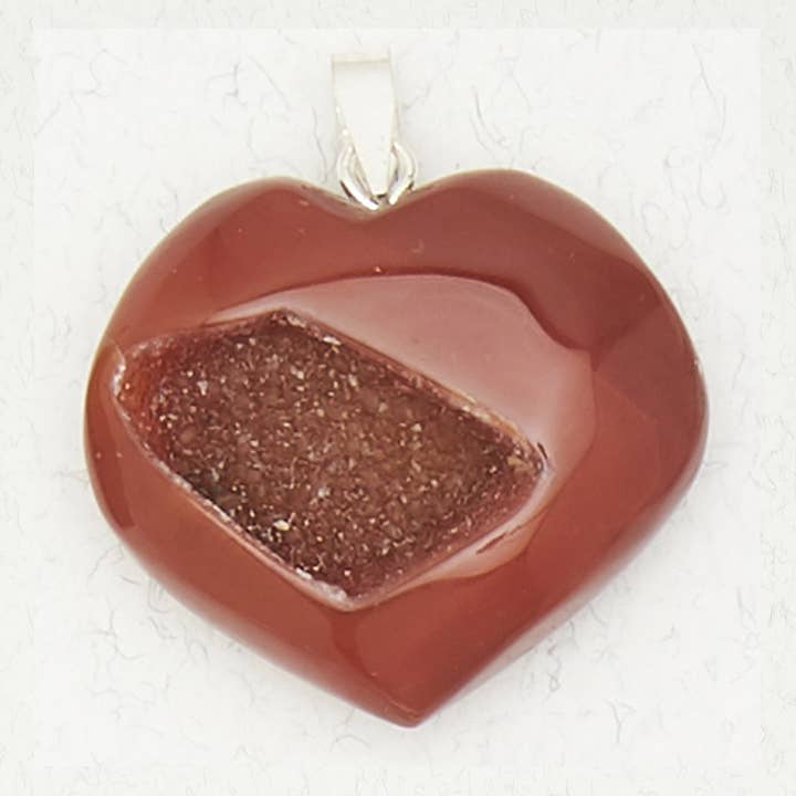 Agate Geode Heart for wholesale by Nirvana LLC