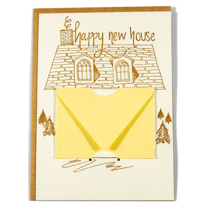 House | Geschenkkartenhalter für den Großhandel von Color Box Design & Letterpress