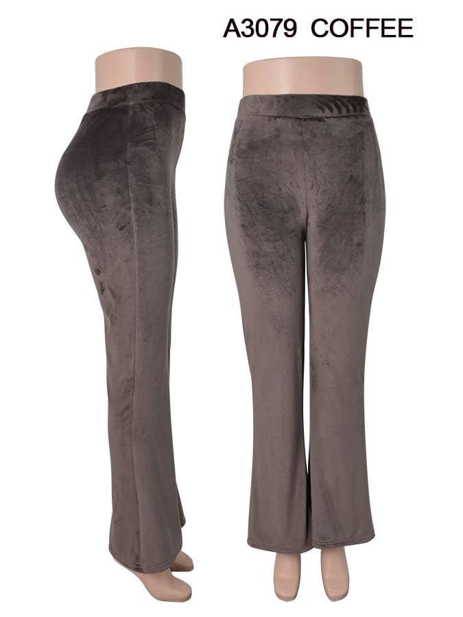 SSImport - Wholesale Pants - Women's - A3079 VELVET FLAIR PANTS MIXED SIZES 12PCS/PACK3