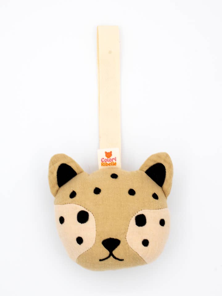 Chupete de peluche leopardo para venta al por mayor de Colori Ribelle