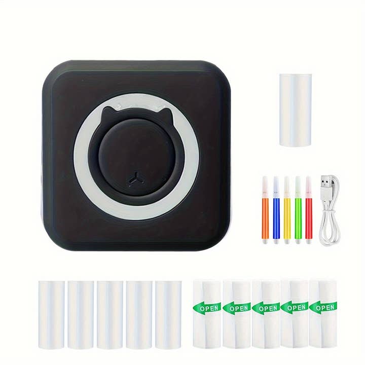 Modpopdeco - Wholesale Portable Charger - 1pc Mini Wireless Printer Portable Pocket Inkless Photo Printer For Smartphone5