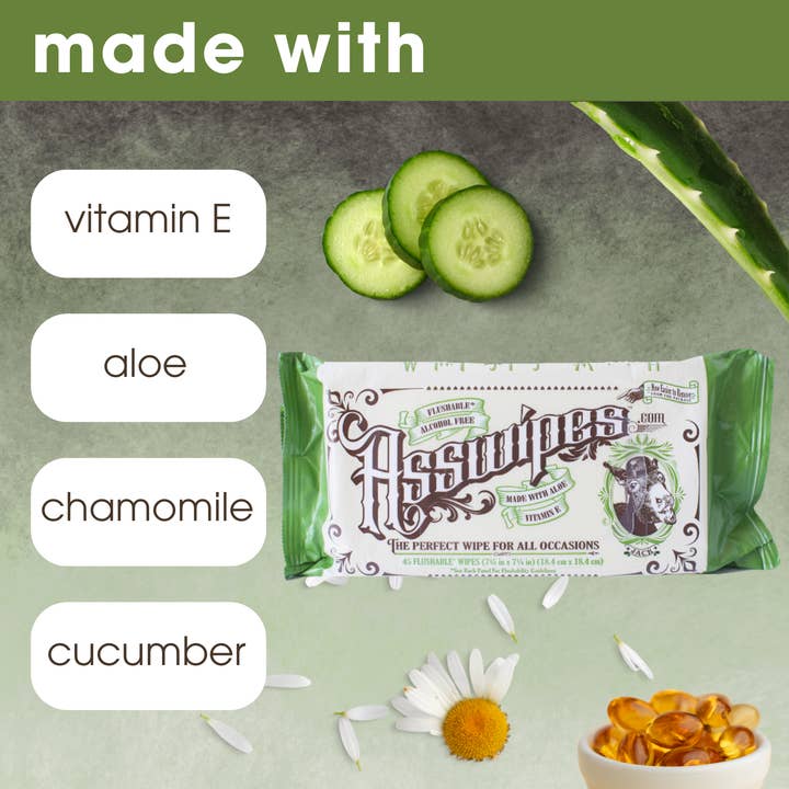 Fresh Body - Wholesale Face & Body Wipes - Men's - Asswipes Flushable Personal Cleansing Wipes3