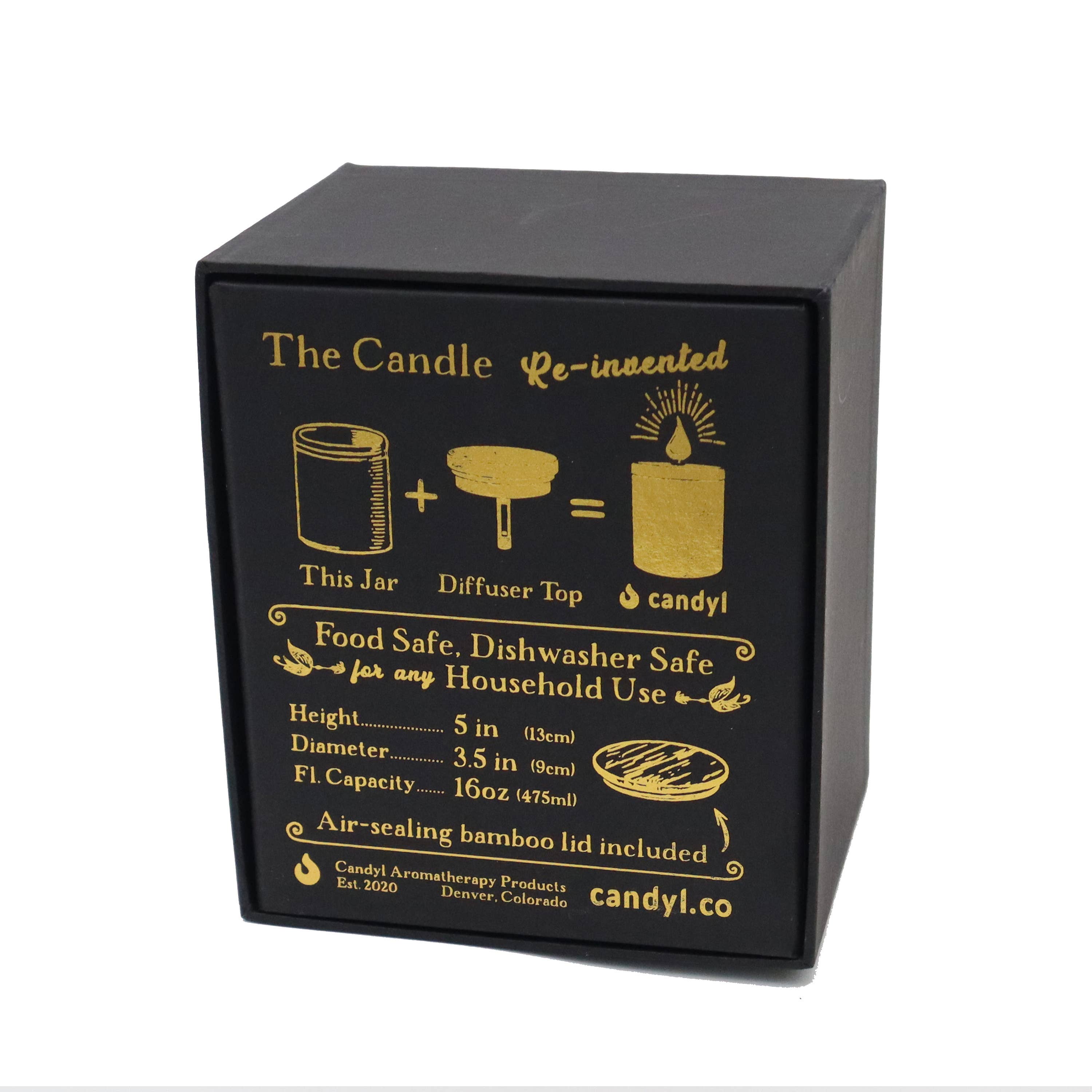 Candyl – Engroshandel Apotekerkrukke – Keramikkrukke med bambuslåg, 500 ml til stearinlys4