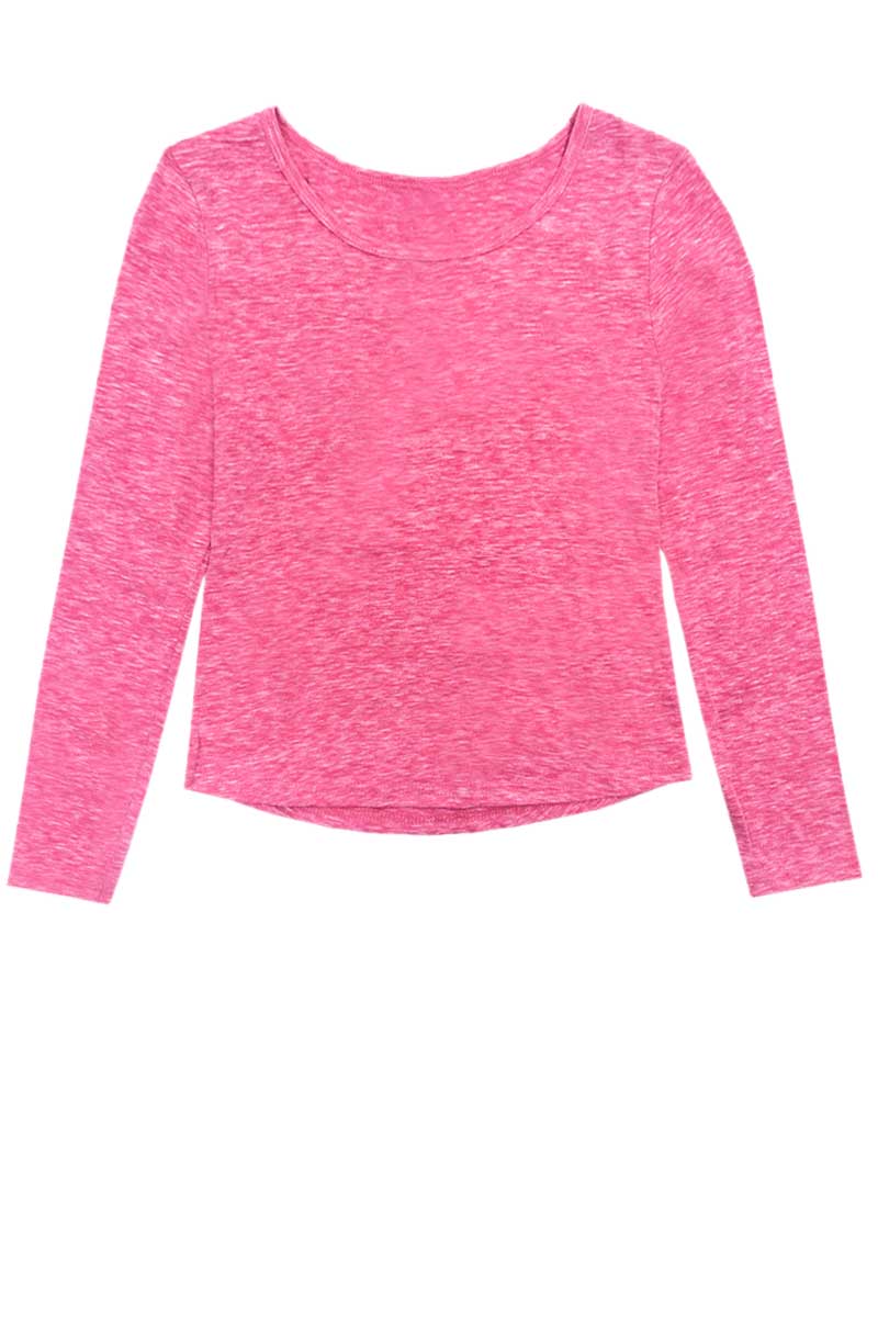 Cutie Patootie Clothing - Wholesale T-Shirt - Kids - GKT-16815A Heather Mix Long Sleeve Top6