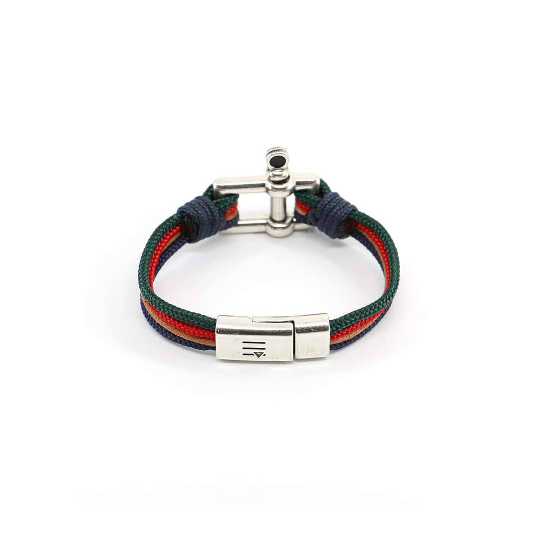Être - Bracelets & Accessories - Wholesale Jewelry - Men's - Men's Bracelet | Le Rectangle - Bleu, Rouge&Vert1