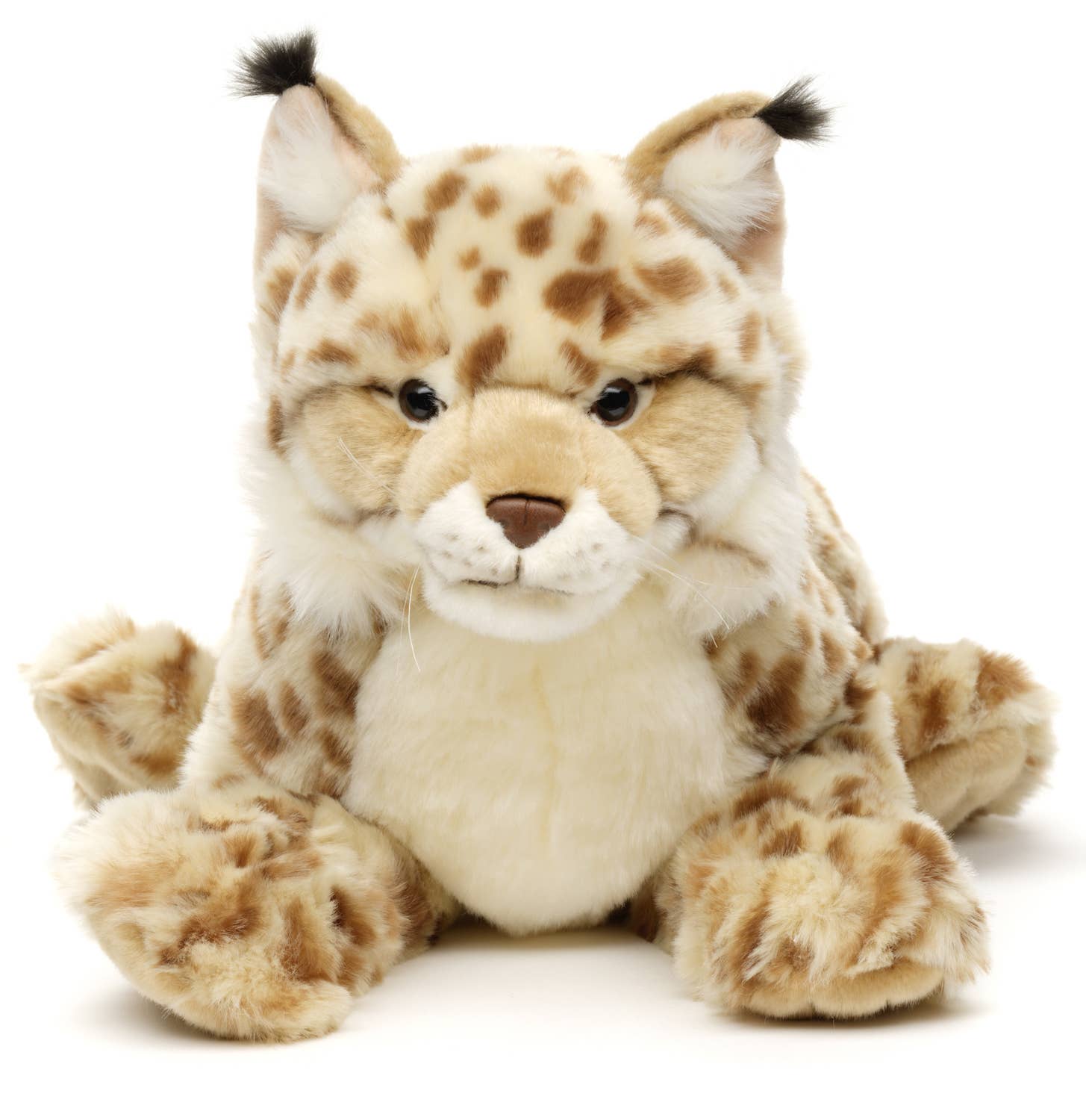 Uni Toys - Wholesale Stuffed/Plush Toy - Kids & Baby - Lynx, lying down (without dishes) - cuddly/plush toy1