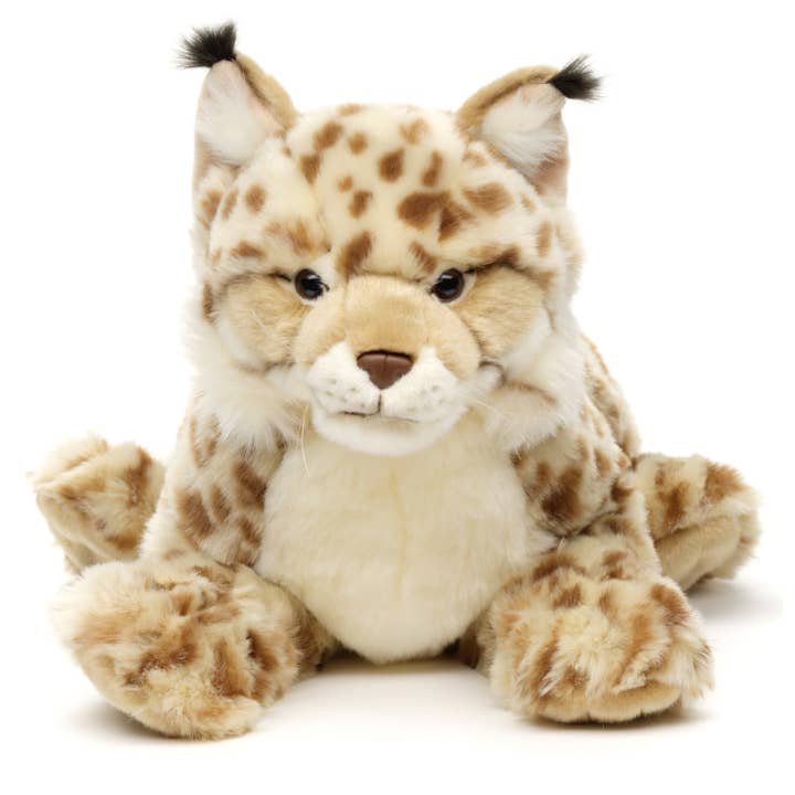 Uni Toys - Wholesale Stuffed/Plush Toy - Kids & Baby - Lynx, lying down (without dishes) - cuddly/plush toy1