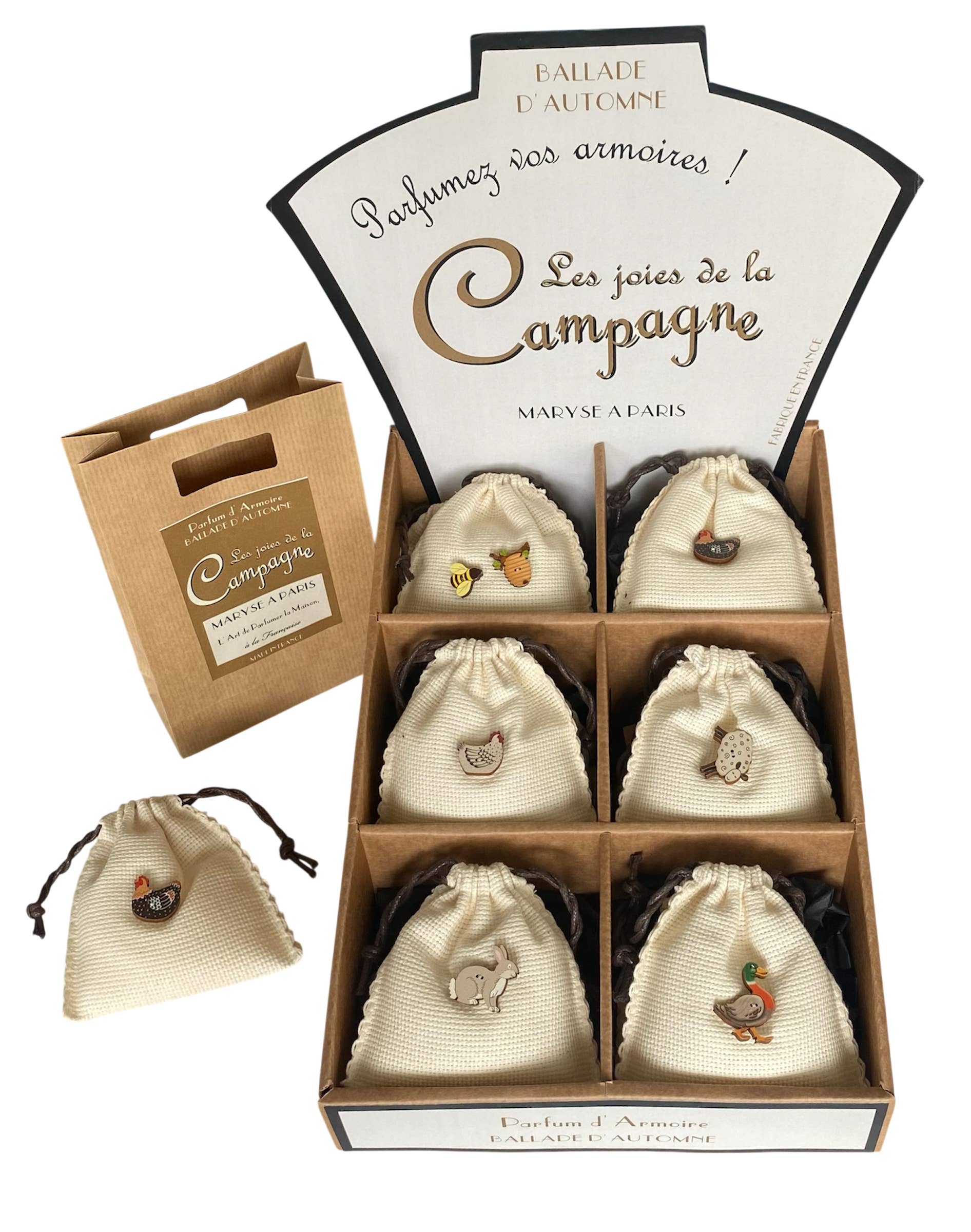 Maryse a paris - Wholesale Sachet - In the Countryside - 12 sachets - Scent: Autumn Stroll