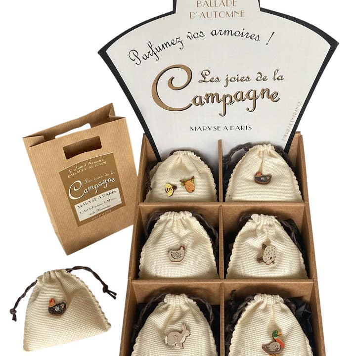 In the Countryside - 12 sachets - Scent: Autumn Stroll for wholesale by Maryse a paris