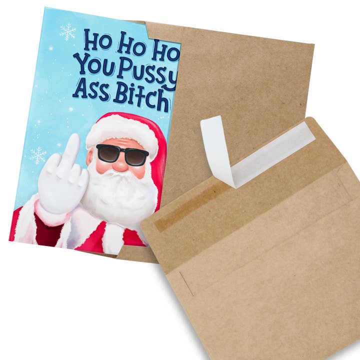 Sleazy Greetings - Wholesale Christmas Card - You Pussy Ass Bitch6