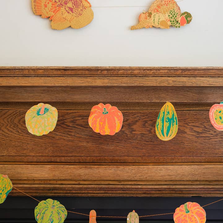 East End Press - Wholesale Bunting/Garland - Squashes Sewn Garland2