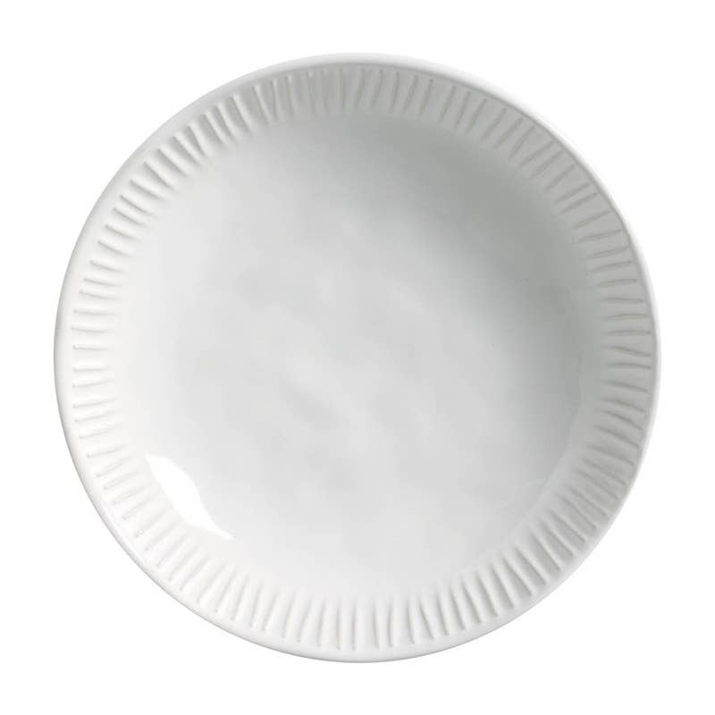 Porto Brasil - Wholesale Salad Plate - Linhas Bio Stoneware New White Salad Bowl, 28 Oz6