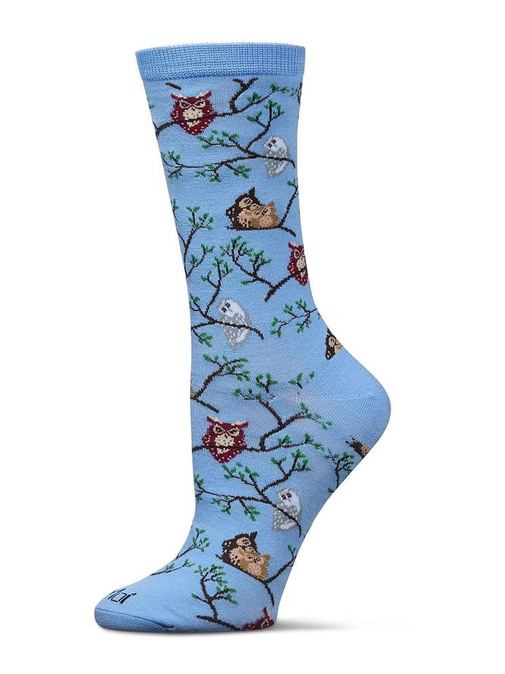 Infinity Classics International Inc. - Wholesale Socks - Women's - Women's Owls Bamboo Crew Socks