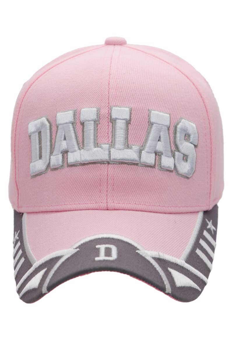 Cap Zone - Wholesale Baseball Cap - Unisex - Dallas Logo Embroidered Twill Acrylic Baseball Cap13