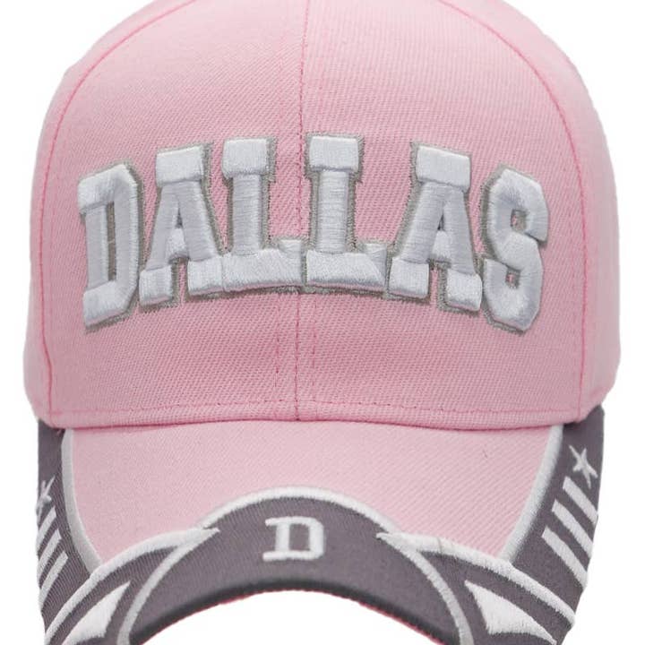 Cap Zone – Engroshandel Baseballkasket - Unisex – Dallas Logo broderet twill akryl baseballkasket13