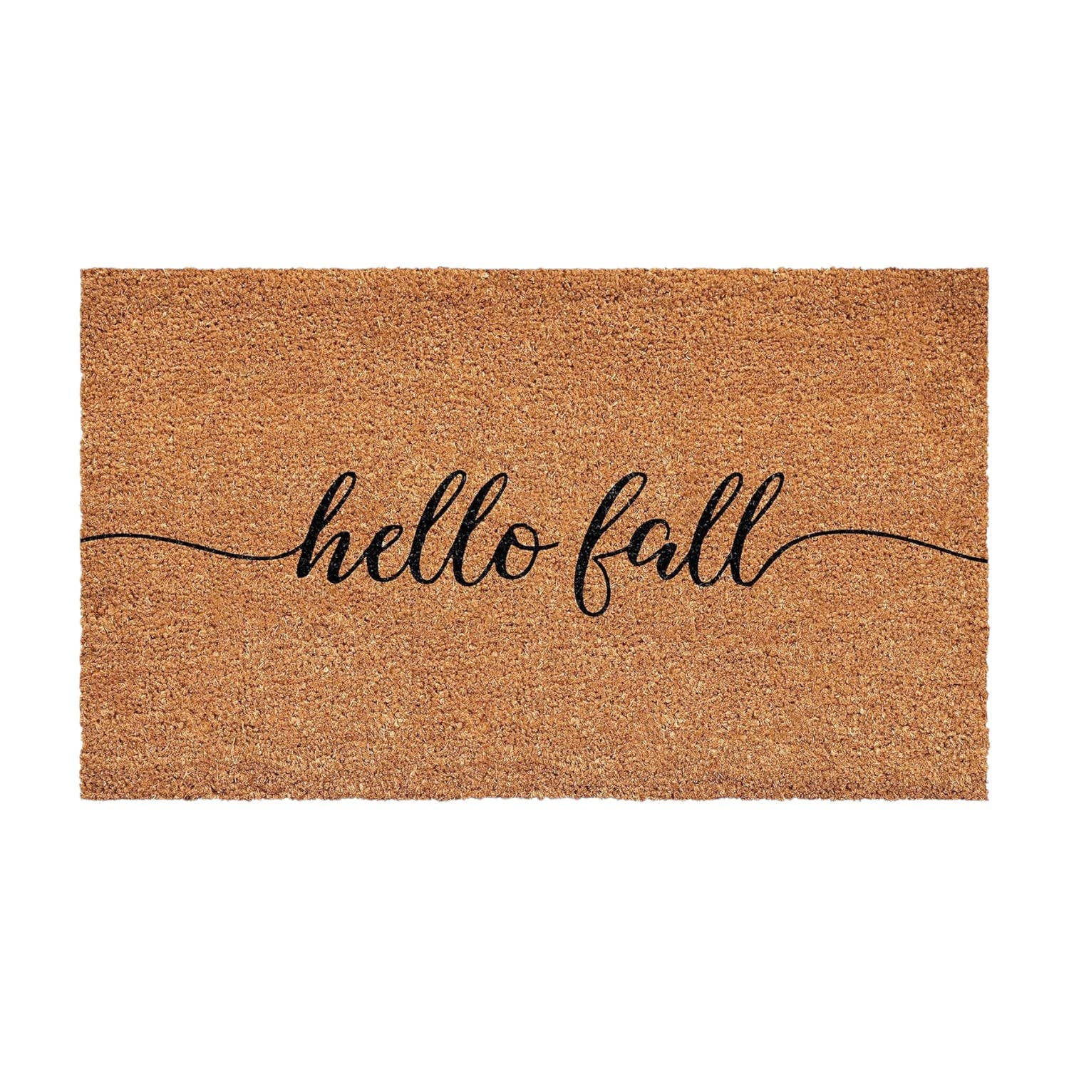 HomeRoots - Vendita all'ingrosso Zerbino - Zerbino da Esterno in Fibra di Cocco Marrone e Naturale 24" X 36" Autunno Hello Fall0