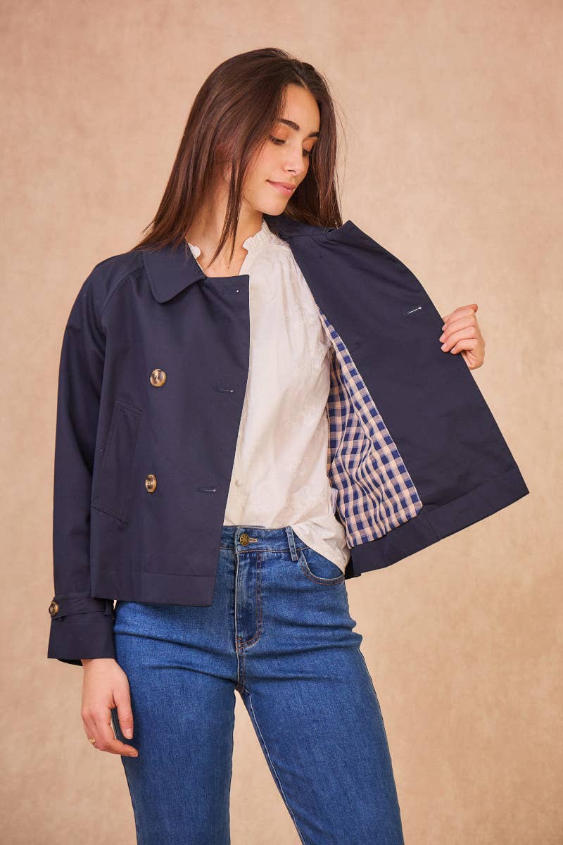 Calie Paris – Großhandel Jacke – Damen – VIOLETTE Trench – Moderne Eleganz in Baumwolle8