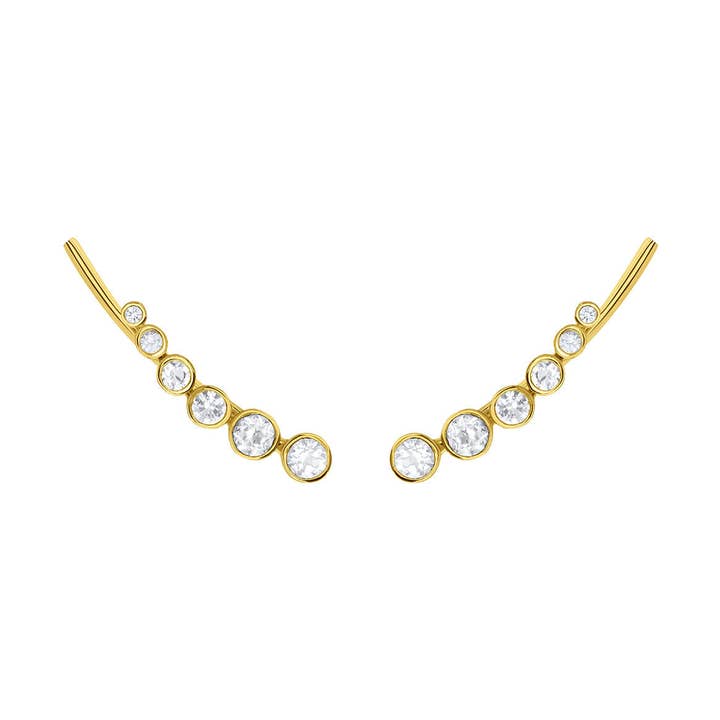 GOLD Climber Earrings for wholesale by Sestra Jewelry