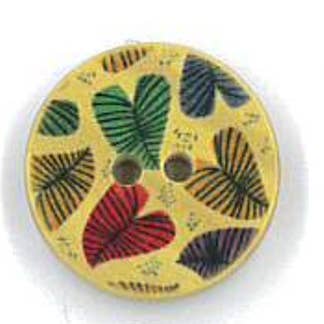 PRINTED BUTTON IMITATION WOOD HEARTS for wholesale by NEMARK