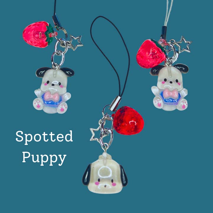 Faebelle Haven - Wholesale Keychain - Women's - Kawaii Characters Strawberry Tech Charm | Cute Keychain Phone Bag Accessory4