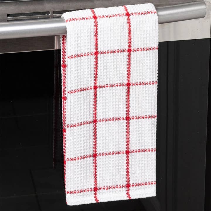 Fabstyles - Wholesale Tea Towel - Fabstyles Solo Waffle Cotton Kitchen Towel Set Of 42