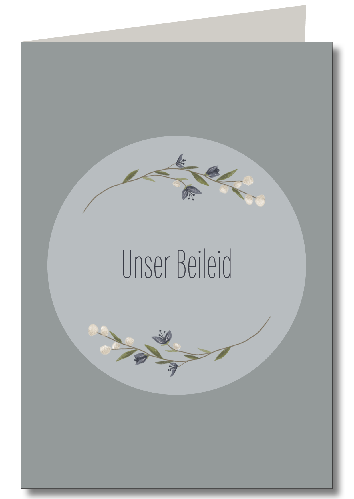 KEITCARDS - Wholesale Sympathy Card - Grief gray0