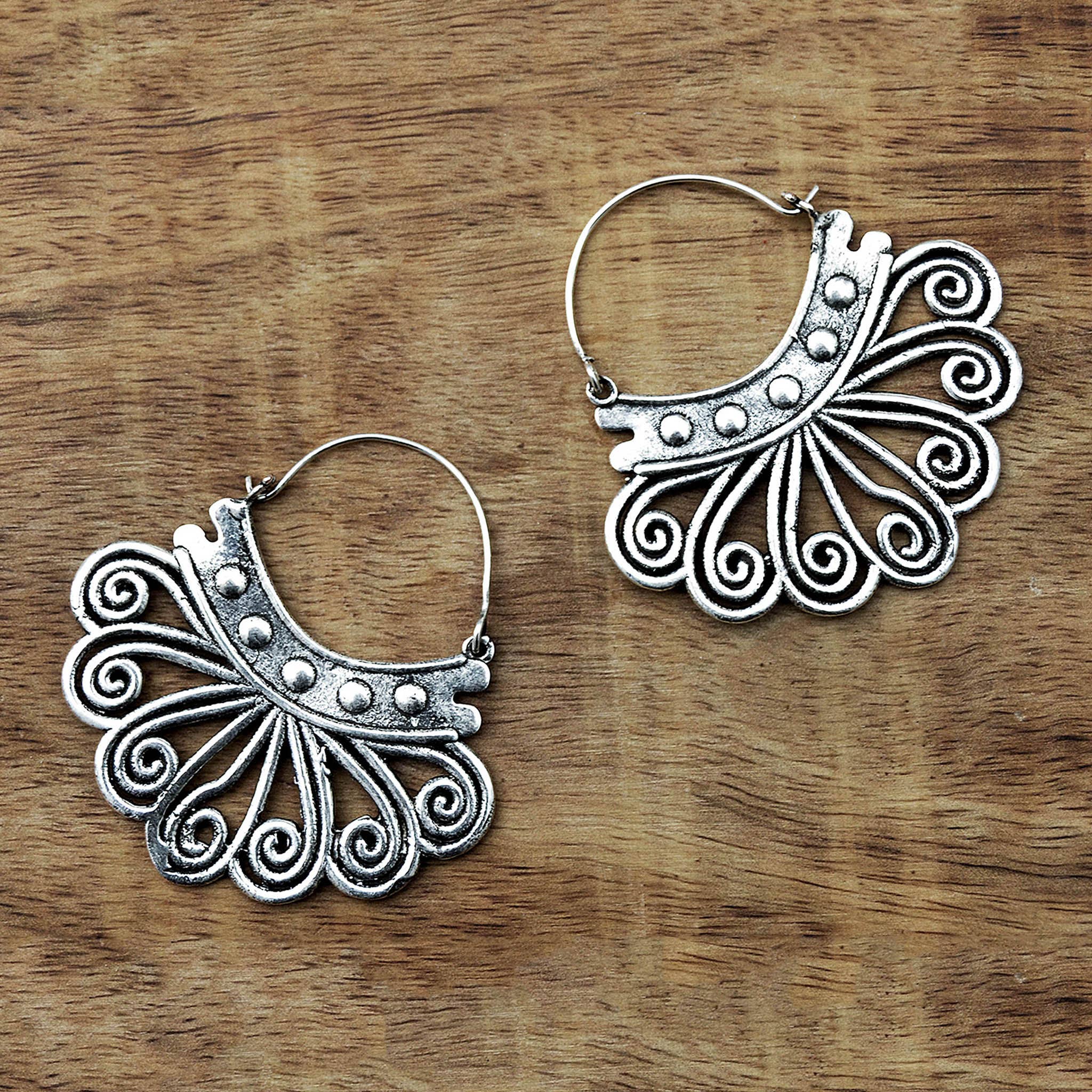 Gypsy Winds Bcn - Wholesale Dangle Earrings - Tribal Silver Earrings1