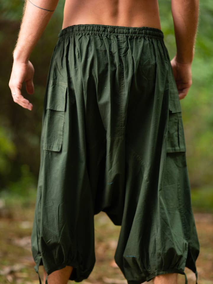 Eriko Cotton Yoga Pants - Green for wholesale by Arya Clothing