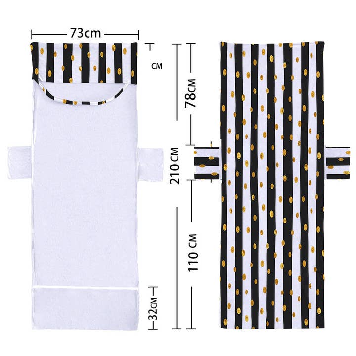 pinkblu02 – Engroshandel Strandhåndklæde – Mode Casual Stribet Geometriske Strandhåndklæder1