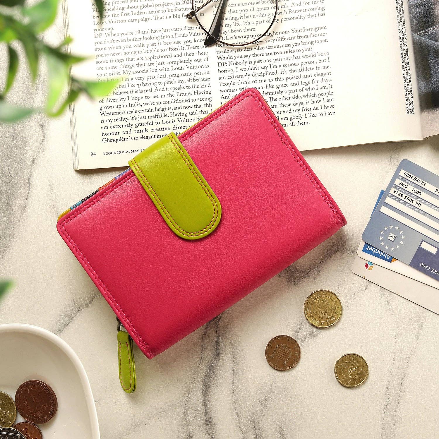 PRIMEHIDE - Venta al por mayor Cartera - Mujer - Monedero con doble solapa de la colección London - 608138