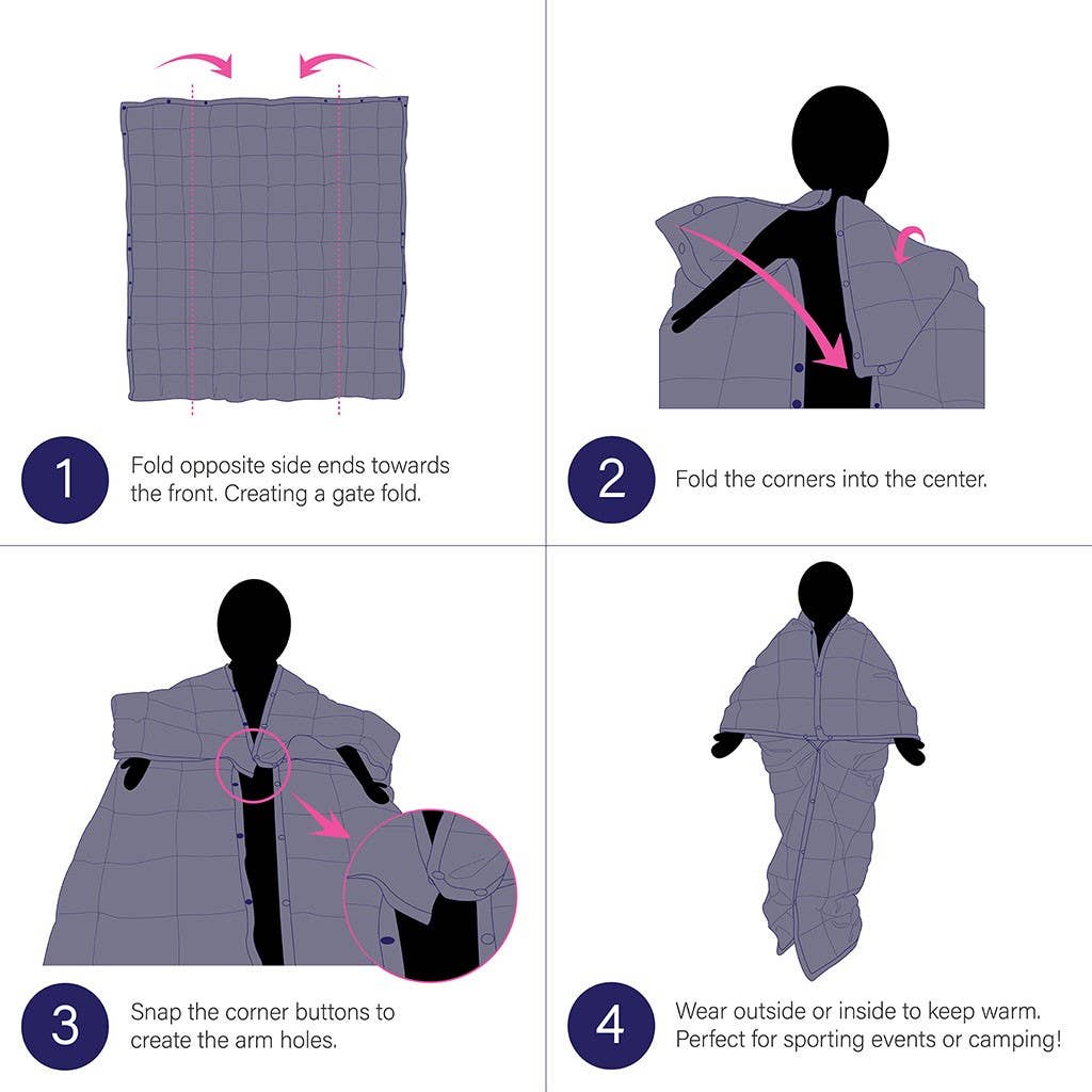 Olliix - Vente Plaids - Couverture portable de camping en duvet et plumes d'oie, gris11