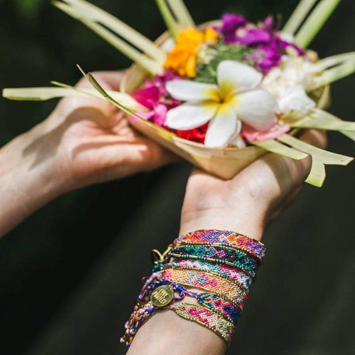 Love Is Project - Wholesale Woven/Braided Bracelet - Bali Friendship Bracelet - Fire Stream