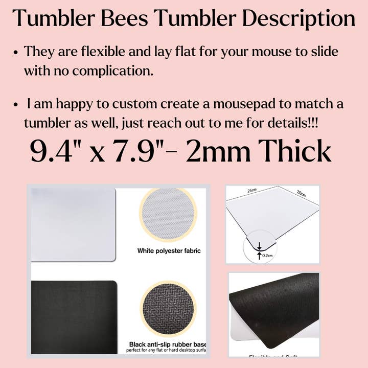 TumblerBees Creations, LLC - Wholesale Mousepad/Trackpad - Distracted by Stacks of Books Mouse Pad, Office Accessories