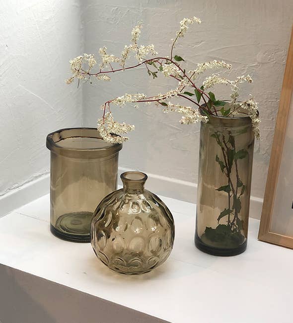 Lübech Living – Vaso por atacado – Vaso Barcelona em vidro reciclado champanhe4