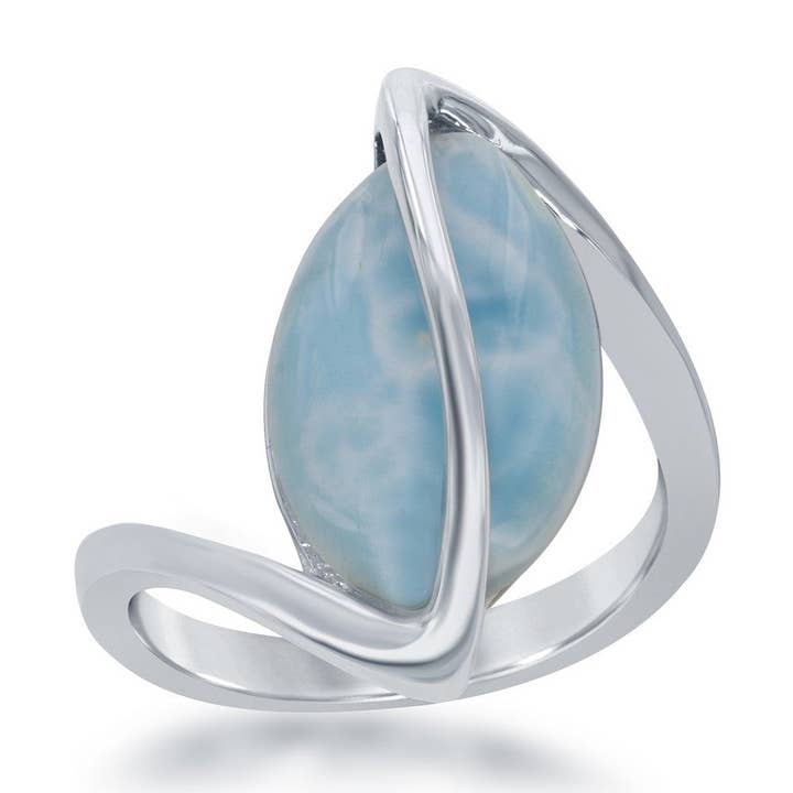 Larimar Twist Ring for wholesale by International Excellence
