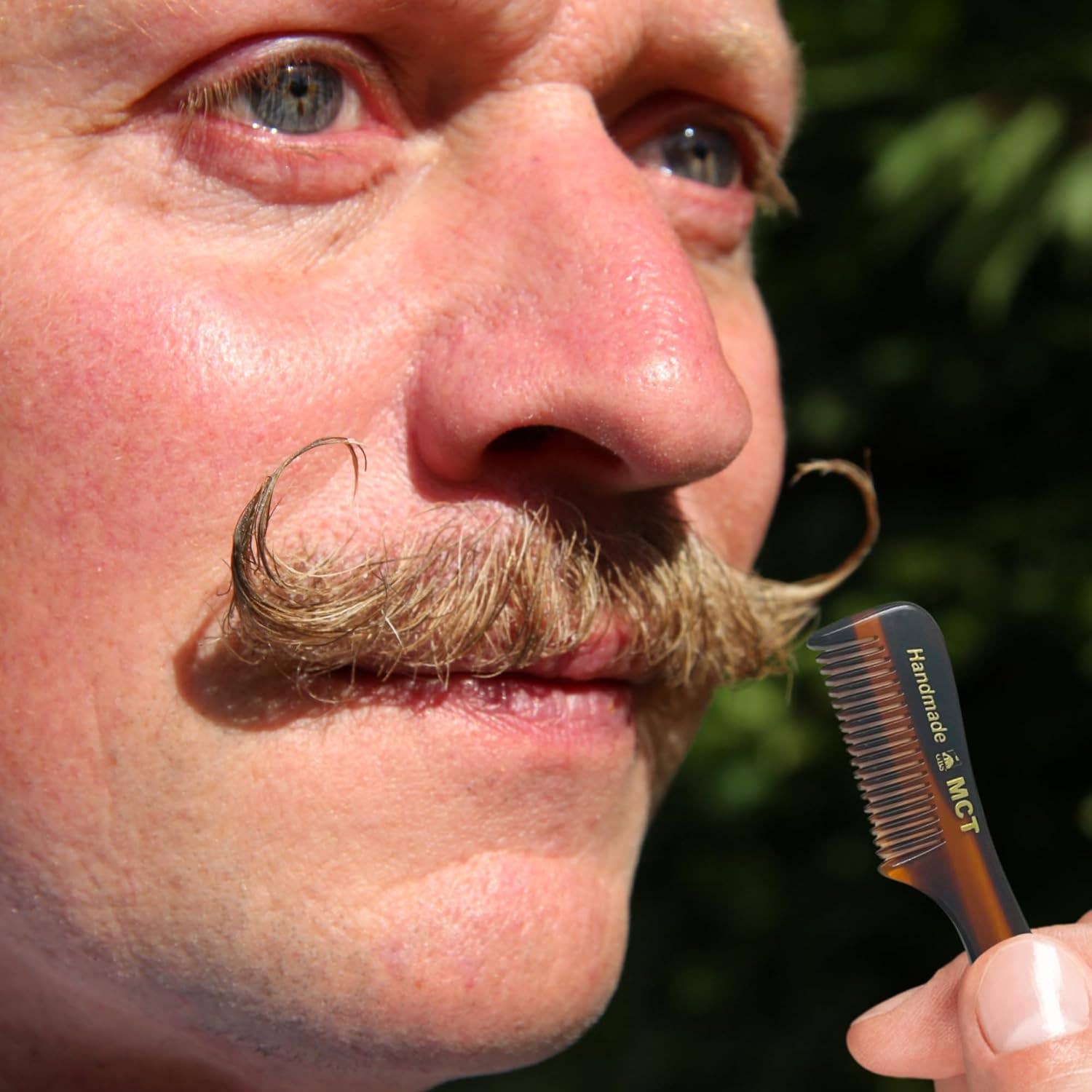 GENTS FINE GROOMING PRODUCTS – Großhandel Bartkamm/-bürste – G.B.S MCT Schnurrbartkamm, fein verzahnt, 7,6 cm3