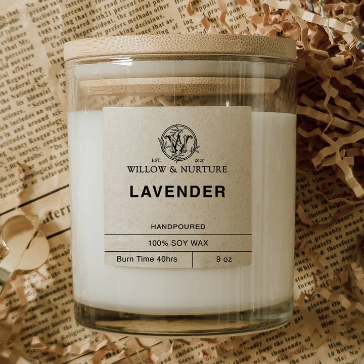 Willow & Nurture - Wholesale Jar/Filled Candle - Lavender0