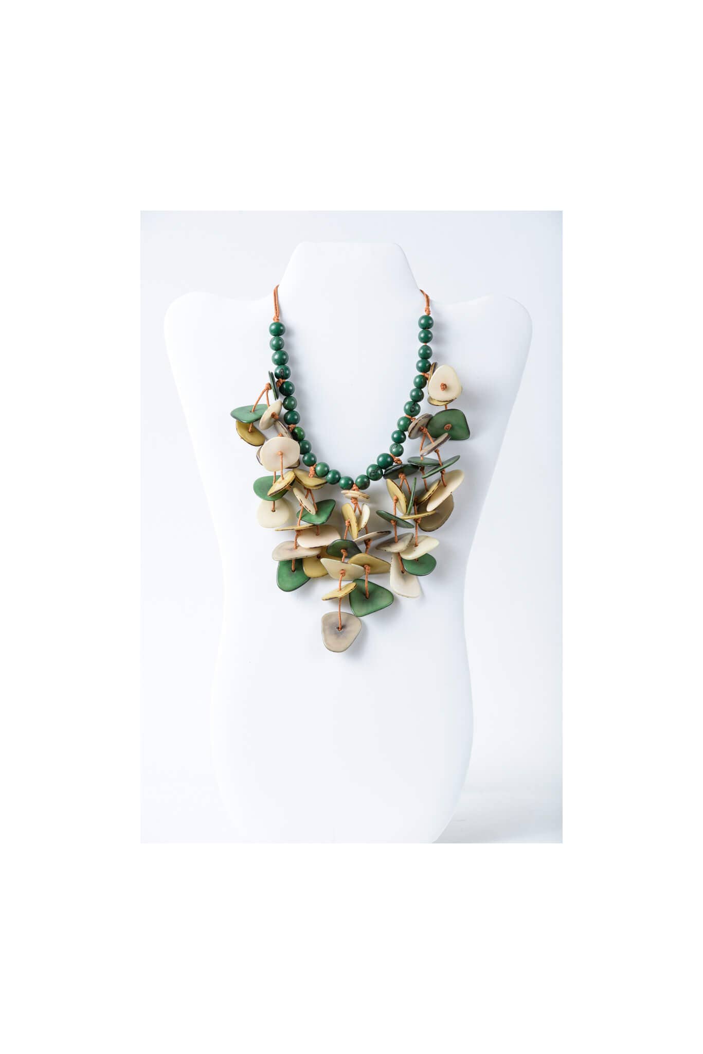 TaguArtsy - Wholesale Pendant/Charm Necklace - Ivy cascading tagua necklace Assorted Colors2